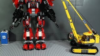 LEGO Ninjago FIRE MECH Stop Motion [upl. by Asilej]