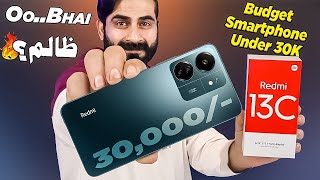 Finally  Best Budget Smartphones Under 30K  Redmi 13C in Pakistan  Unboxing amp Review⚡⚡ [upl. by Fornof]