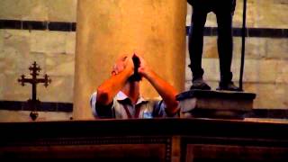 Singing and echo in the Baptistery by Pisas Leaning Tower [upl. by Annoeik]