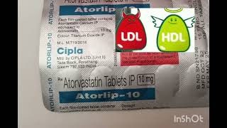 Atorlip 10 mg tablet usedosessides effects [upl. by Nylek981]