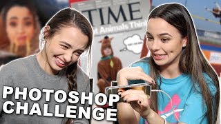 Photoshop Challenge  Merrell Twins [upl. by Eiramlatsyrc]