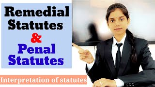 Remedial Statutes and Penal Statutes interpretationofstatutes handwrittennotes Law [upl. by Gievlos274]