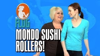 Felicia Day amp Robin Thorsen Cooking Segment Mondo Sushi Rollers  The Flog  Ep 12 [upl. by Eendyc915]