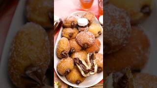 Nutella loaded donuts Nutella berlinerkrapfen by kookmutsjes ytshorts nutella donuts easy [upl. by Latif]