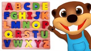 Kids Learn Colors amp ABCs with Alphabet Puzzle Toy  Teach ABC Song amp Colors Rhymes for Children [upl. by Clothilde822]