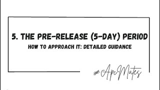 APC Mates The PreRelease PRI 5day period detailed guidance  SAICA APC [upl. by Eoin]