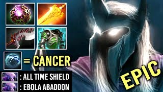 EPIC NonStop Shield Super Carry Abaddon Octarine Core Build vs Hard Team Crazy Gameplay WTF Dota 2 [upl. by Lamok973]