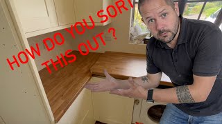 How to fit worktops when your walls are out of square [upl. by Asia]