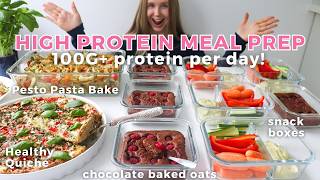 Healthy amp High protein Meal Prep with Easy Recipes  100G Protein Per Day [upl. by Nail]