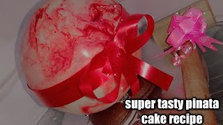 super tasty pinata cake recipe How to make pinata cake at home🎂🎂 [upl. by Enedan518]