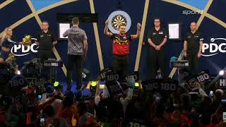 A SENSATIONAL COMEBACK Fallon Sherrock v Dimitri Van den Bergh  2021 Nordic Darts Masters [upl. by Ahsikar]