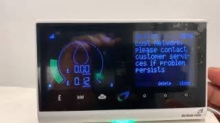 British Gas smart meter reader displaying red🔺 triangle sigh warning [upl. by Shelly536]