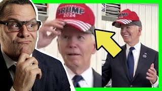 The REAL meaning of Biden putting on the MAGA hat [upl. by Zakarias]