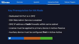 Sophos Firewall v180 Configure High Availability Mode Part2  HA Configuration  Sophos Tech Videos [upl. by Jovita]