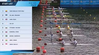 K2 Mens 1000m Final B  2023 ICF Kayak Sprint World Championships Duisburg amp Olympic Qualifiers [upl. by Oicafinob]