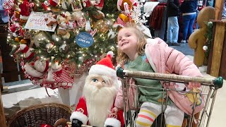 shopping for CHRISTMAS DECORATIONS 😊🎄 The Radford Family [upl. by Marcell]