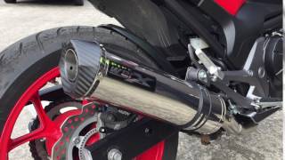 Pipe Werx Bikes Honda NC750  NC700 CarbonEdge Stainless Round Exhaust [upl. by Adriano123]