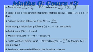 Mathématiques Générales  Tronc Commun Correction TD 3 [upl. by Ecirtnahc]