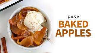 Baked Apples  Easy amp Healthy Dessert [upl. by Atsillak]