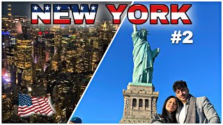 NEW YORK VLOG 2🇺🇸 NYC unter unseren Füßen🏙 Freiheitsstatue🗽Central Park🚲 Dyker Heights🎄 RabiaxEren [upl. by Leunamesoj]