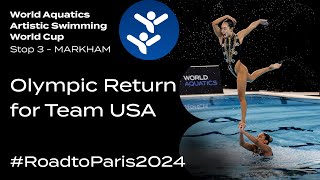 Team Event 🇺🇸 USA 🇺🇸 Returns to the Olympics I Artistic Swimming [upl. by Loftus]