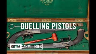 1890 Wax Bullet Duelling Pistols  Our Collection [upl. by Einomrah729]