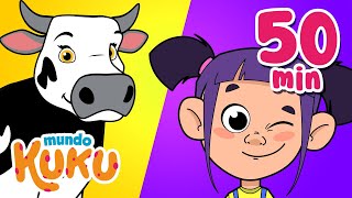 Los 20 Mejores Videos Educativos para Niños en Preescolar 50 minutos Mundo Kuku [upl. by Tut]