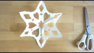 How to make a 6 sided SNOWFLAKE [upl. by Betty856]