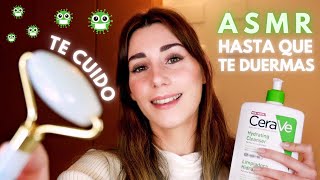 ASMR 💚 TE CUIDO CUANDO ESTÁS ENFERMO 🤧 SKINCARE nocturno 🌜 Roleplay en ESPAÑOL parte 2 [upl. by Annailuj]