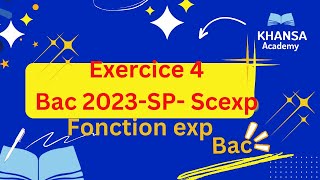 Exercice analyse Bac 2023  Session principale  Sesction Sciences expérimentales [upl. by Ydualc481]