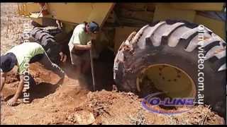 Bogged Header in Mallee quotslopquot [upl. by Sitoeht]