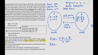 Soal Genetika Populasi Migrasi [upl. by Gavette]