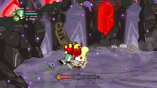 Castle Crashers  playing through necromancer and wizard as green knight [upl. by Ecinrahs347]