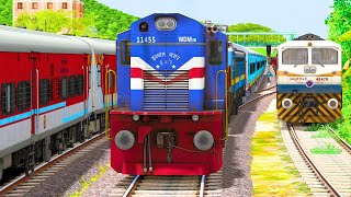 HUMSAFAR HIGH SPEED CROSSING RAJDHANI  BUMPY RAILROAD  Train Simulator  Railwork  NTG GAMING [upl. by Akemeuwkuhc71]