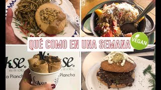 LO QUE COMO EN UNA SEMANA SIN DIETA Y GORDI VEGANA 🍦🌱 [upl. by Nirehtak]