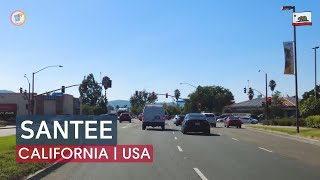 Santee CA  Driving USA amp CALIFORNIA [upl. by Rebmaed]