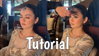 My Nikkah makeup look tutorial  Hira Faisal  Sistrology [upl. by Ashlen]