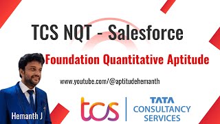 TCS NQT  Salesforce  Foundation Quant [upl. by Harrad]