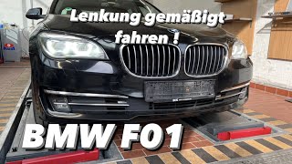 BMW 730d F01 EPS Fehler Lenkung Gemäßigt Fahren  Aktiv Lenkung  KENO [upl. by Enyrhtac]