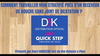 Comment poser un stratifié Quick Step le long dune douche [upl. by Ecertal]