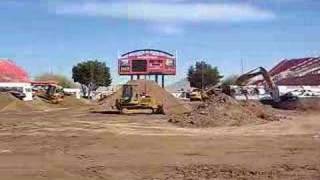 Monster Jam  World Finals 2008 Monster Truck Track Construction [upl. by Murtagh]