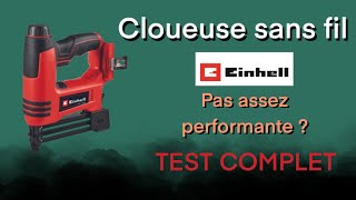 Review et test Cloueuse sans fil TECN 18 LiSolo Einhell avis [upl. by Arral800]