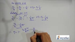 Efficiency of Diesel Cycle [upl. by Yetti]