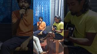 Benche Thakar Gaan 👨‍🎤🎸🎶 shorts karaoke OlpoGaan [upl. by Einitsed]