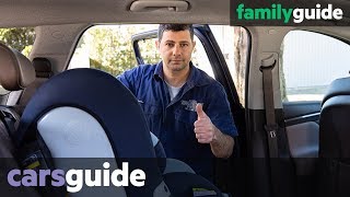 How to install a front facing baby car seat [upl. by Nyrraf]