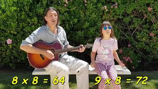 8 Times Tables song Skip counting by 8s song 8x table song you sing and learn  Lesson Starter [upl. by Calisa]