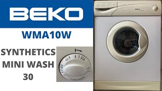 Beko EcoCare WMA10W Washing Machine  8 Synthetics  Mini Wash 30 [upl. by Azile]