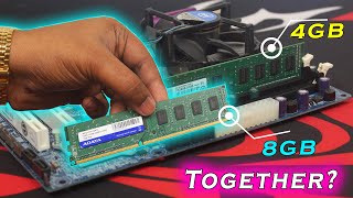 4GB amp 8GB RAM Together Possible How to Upgrade RAM In the CPU Hindi [upl. by Gudrin]