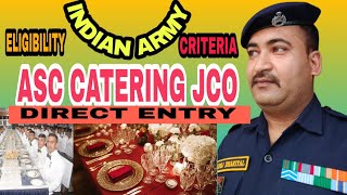 ASC CATERING JCO DIRECT ENTRY  HOW TO JOIN ASC CATERING JCO exarmy soldier [upl. by Nace]