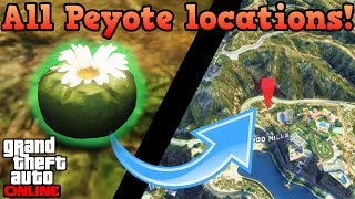 All Peyote plant locations LAND  GTA Online guides [upl. by Livi666]